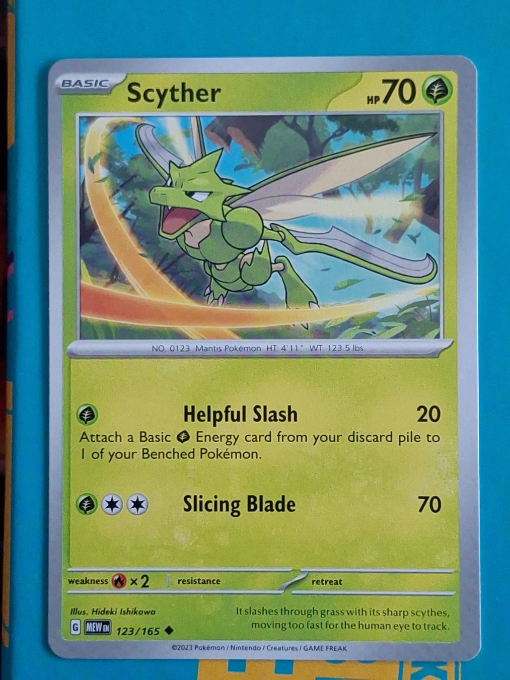 Pokémon Carte collezionabili: Scyther Sichlor - Pokemon Mew 151 – Usato da Altstätten SG venduto da GGsGameshop