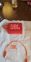 JBL Go 3 Lautsprecher rot mit Ladekabel