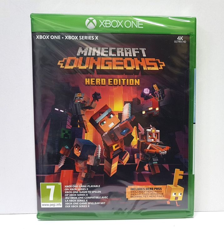 Minecraft dungeons - hero edition (pass héroique inclus) - jeu nintendo  switch NINTENDO