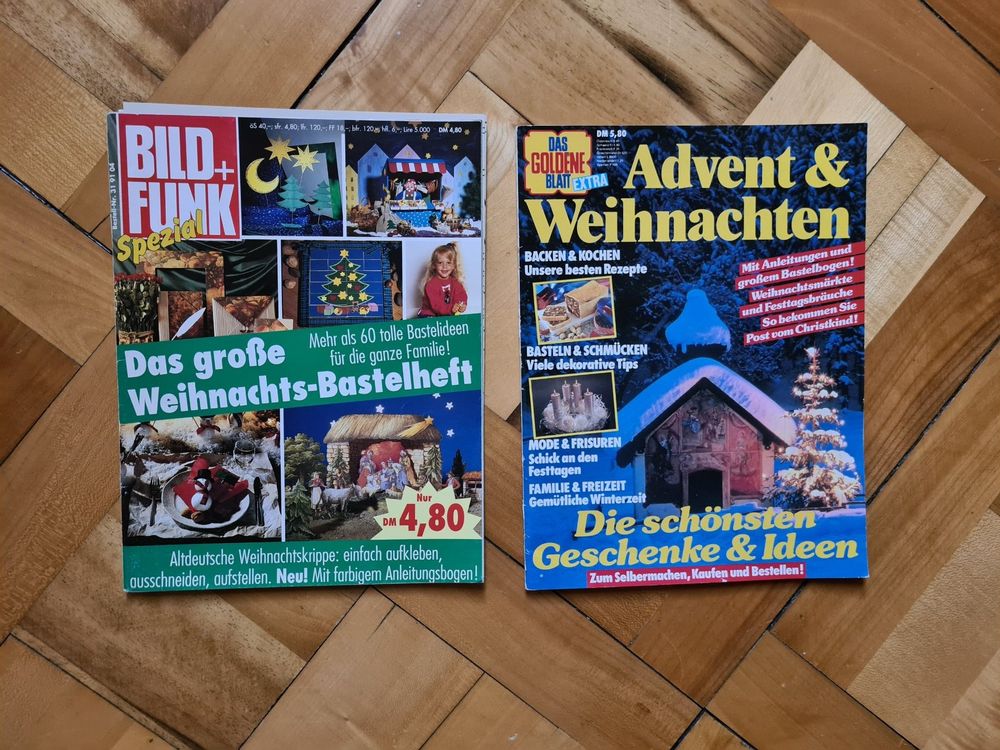 Heft Basteln zu Advent und Weihnachten/Set 2teilig Kaufen auf Ricardo