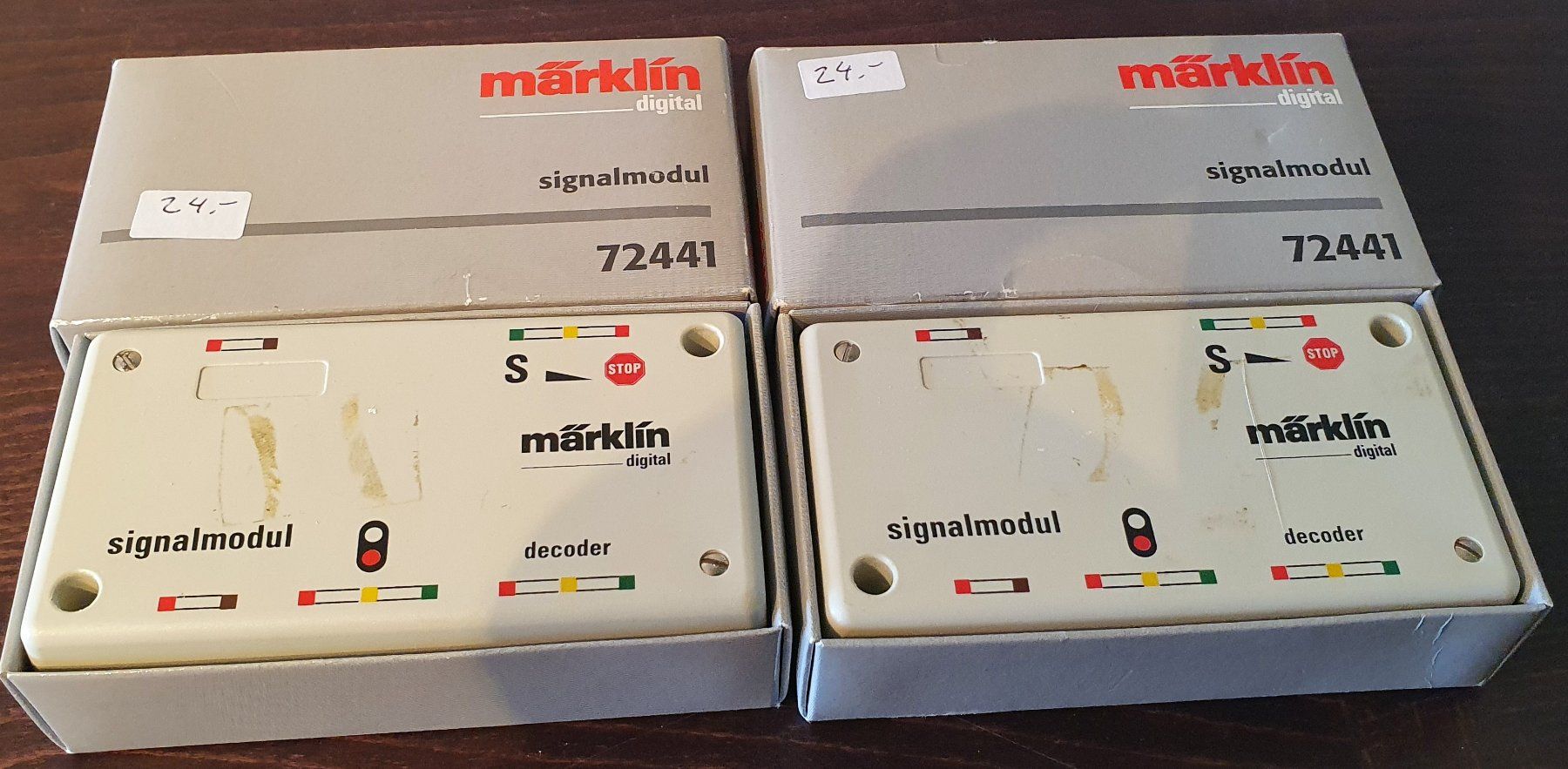 Märklin Modelleisenbahnen: MÄRKLIN: 2 X SIGNALMODULE 72441 OVP – Gebraucht aus Biglen von taunus82