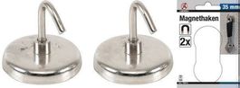 Magnet-Haken, rund , Ø 34 mm, bis ca. 2kg , 2-tlg.