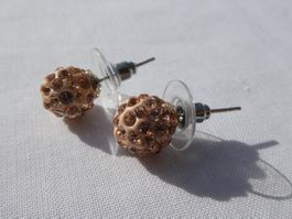 Ohrstecker Strasskugel, Modeschmuck / NEU