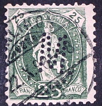 Tous les timbres: Perfin   54 – D'occasion à Opfikon par webstar30