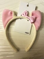 Haarreif H&M rosa mit Ohren und Schleife