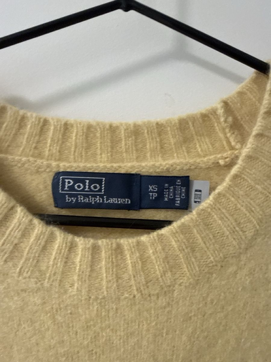Ralph Lauren Maglioni & Felpe: Polo Ralph Lauren Wollpullover, Gr. XXS, Gelb – Difettoso da Bern venduto da fab_tx65 1