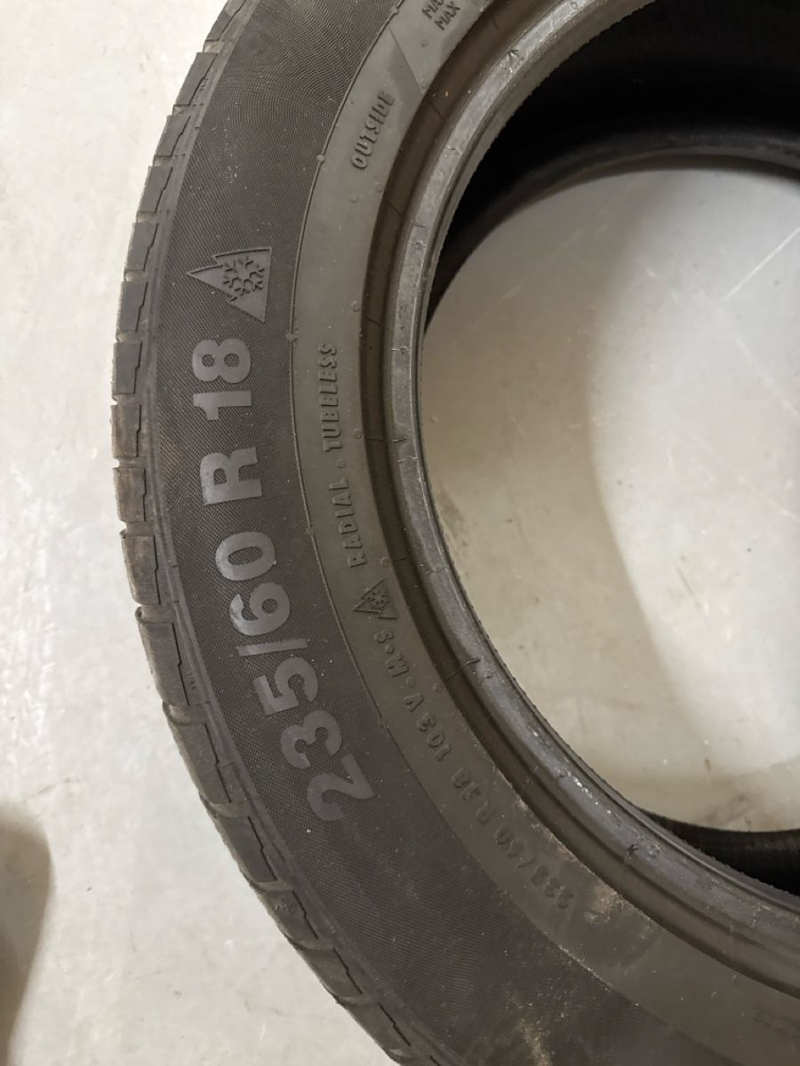 Pneumatici & Ruote complete: Winterreifen continental 235/60 18 – Usato da Engwilen venduto da Marco959