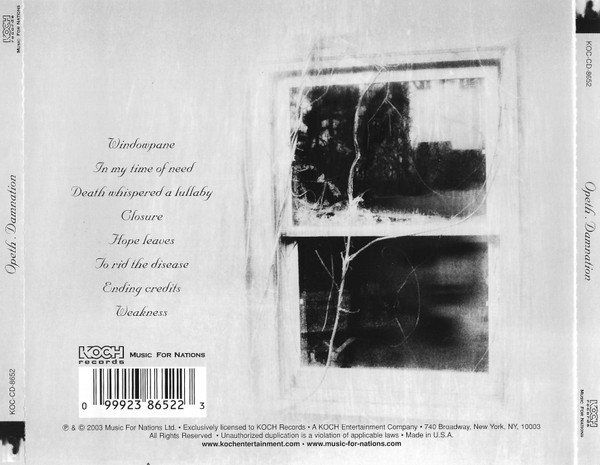 CD: Opeth – Damnation - b – Usato da Brittnau venduto da Zibu 1