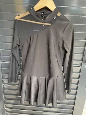 Gymnastik Kleid Kürkleid Ballettkleid 134/140 NEU schwarz