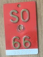SO 66 - VELONUMMER - FAHRRADSCHILD - PLAQUE DE VELO - SO 66