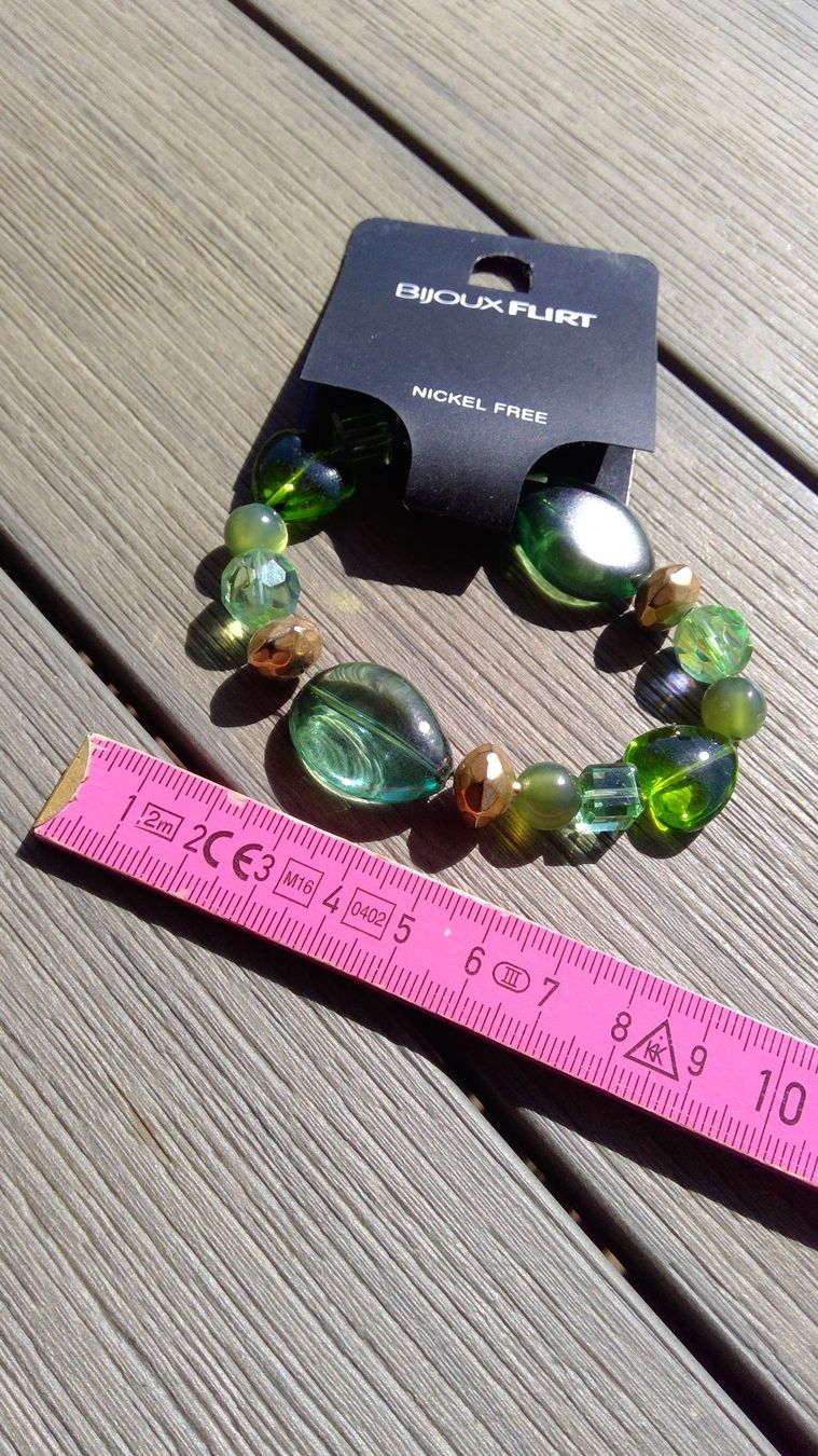 Bracciali & Braccialetti: Bracelet élastique aux perles vertes-pomme & sapin – Nuovo (secondo la descrizione) da Agiez venduto da chouchanelle 3
