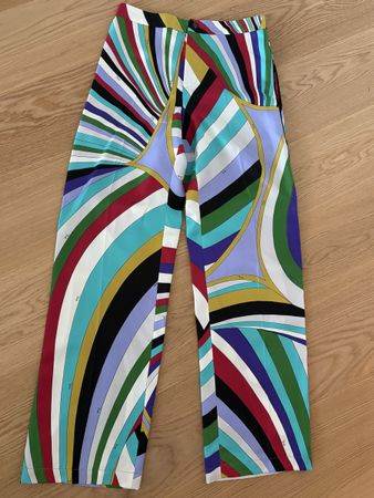 Emilio Pucci silk palazzo trousers 
