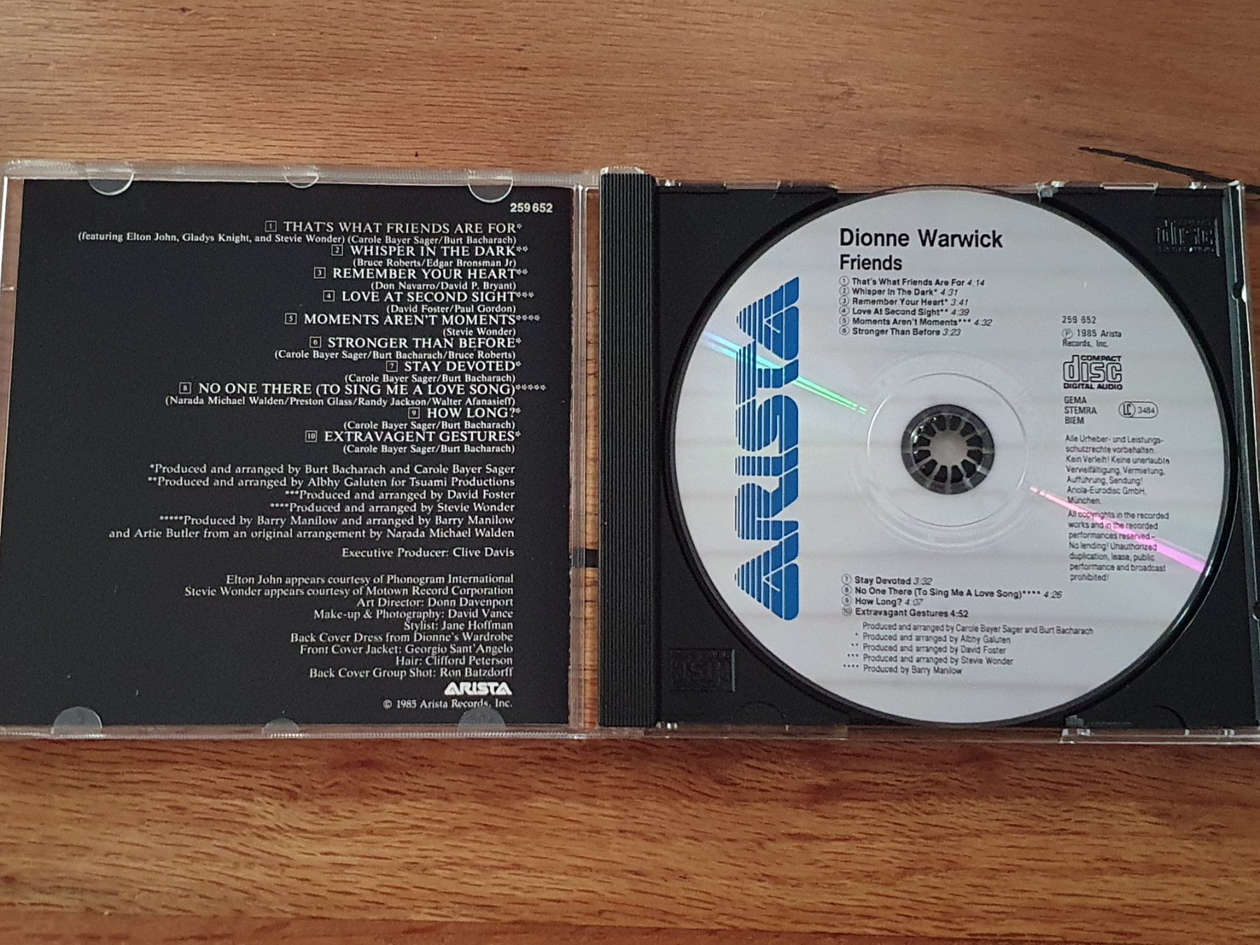CDs: Dionne Warwick - Friends - CD – Gebraucht aus Auenstein von Trilos 2