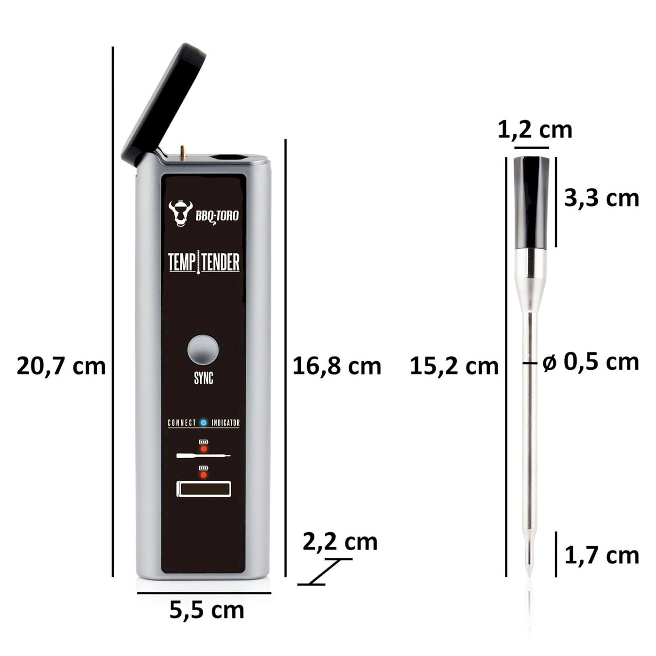 Grils: BBQ-Toro TempTender Grillthermometer – Neuf avec emballage d'origine à Bottighofen par zaap 5