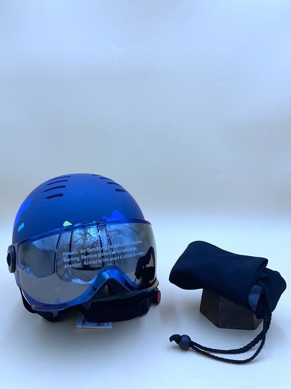 Uvex Helme: UVEX | Skihelm | Rocket Jr. Visor | 51 - 55 cm, S – Gebraucht aus Wittenbach von Restwert_St-Gallen