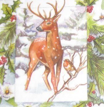 Tovaglioli: Serviette im winterwald (w294) – Nuovo (secondo la descrizione) da Schlatt TG venduto da kreativ-atelier