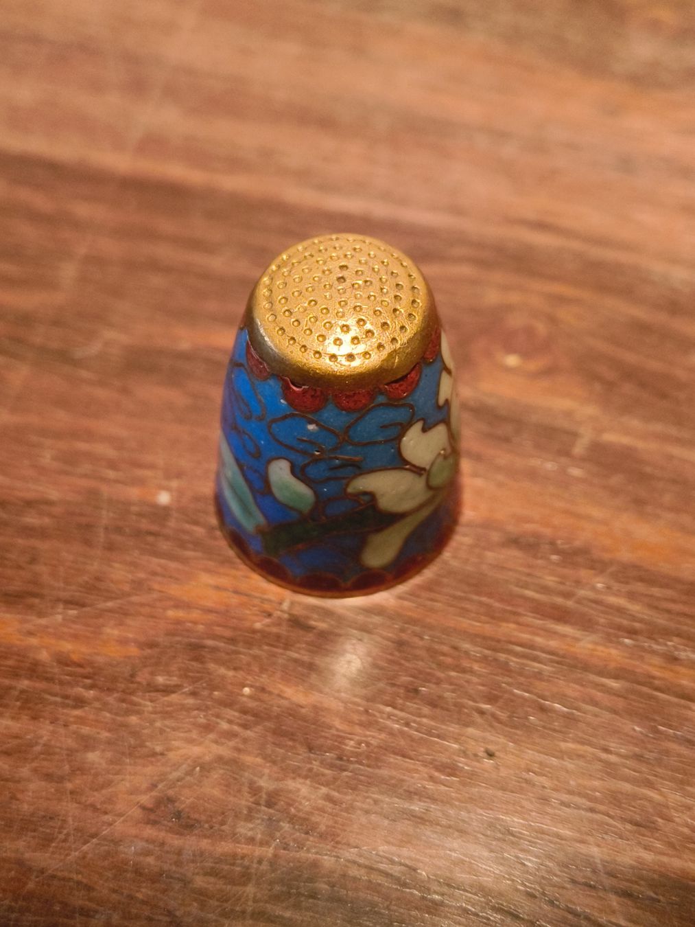 Ditali: Cloisonné Fingerhut Messing Emaille – Usato da stettlen venduto da VintageBern_ch 4