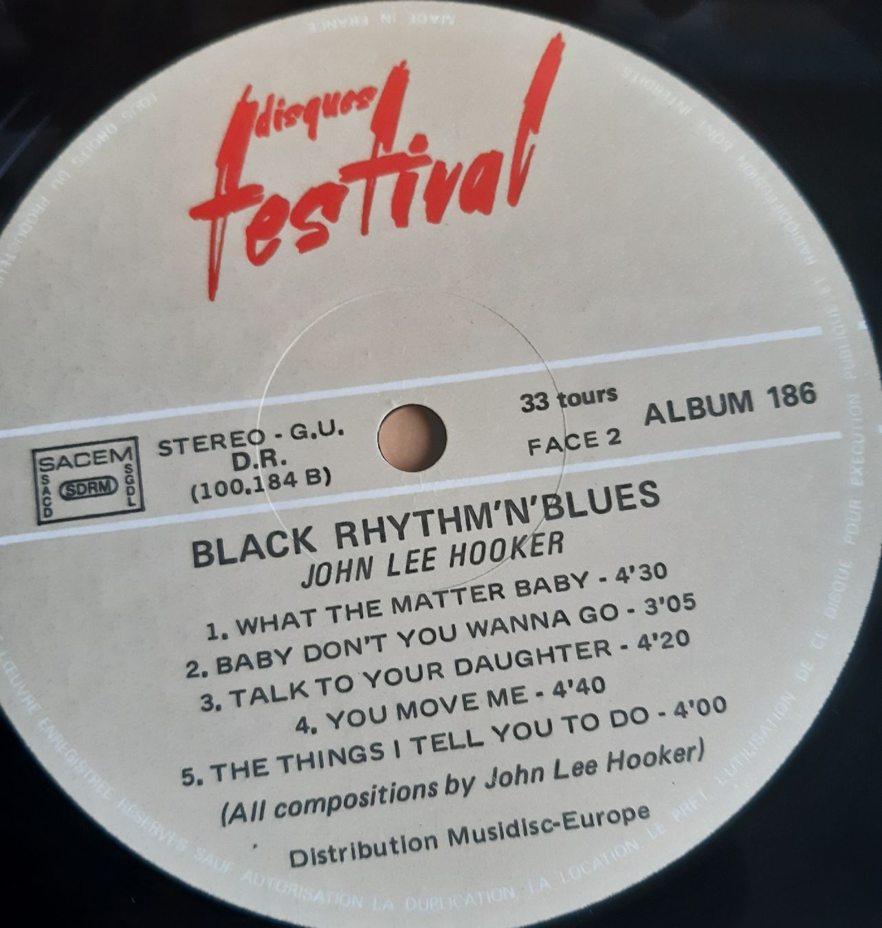 Dischi in vinile: JOHN LEE HOOKER: Black rhythm' n' blues – Usato da Frick venduto da kyb_yq8h 4