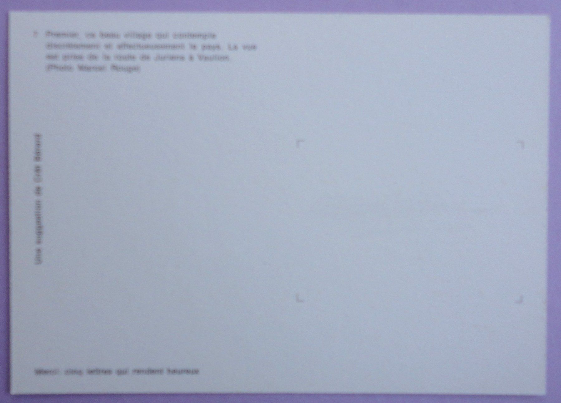 Cartoline postali: Village de Premier – Usato da Fétigny venduto da Billy2miny 1