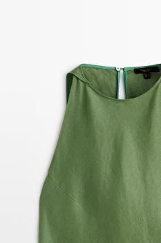 Massimo Dutti Kleider: Schwarzes Leinen Massimo Dutti Kleid – Gebraucht aus Luzern von Soeuv 4
