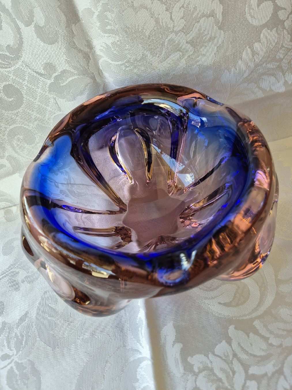 Murano Portacenere: Murano Aschenbecher blau-rosa – Usato da Eschlikon TG venduto da zuzanka80