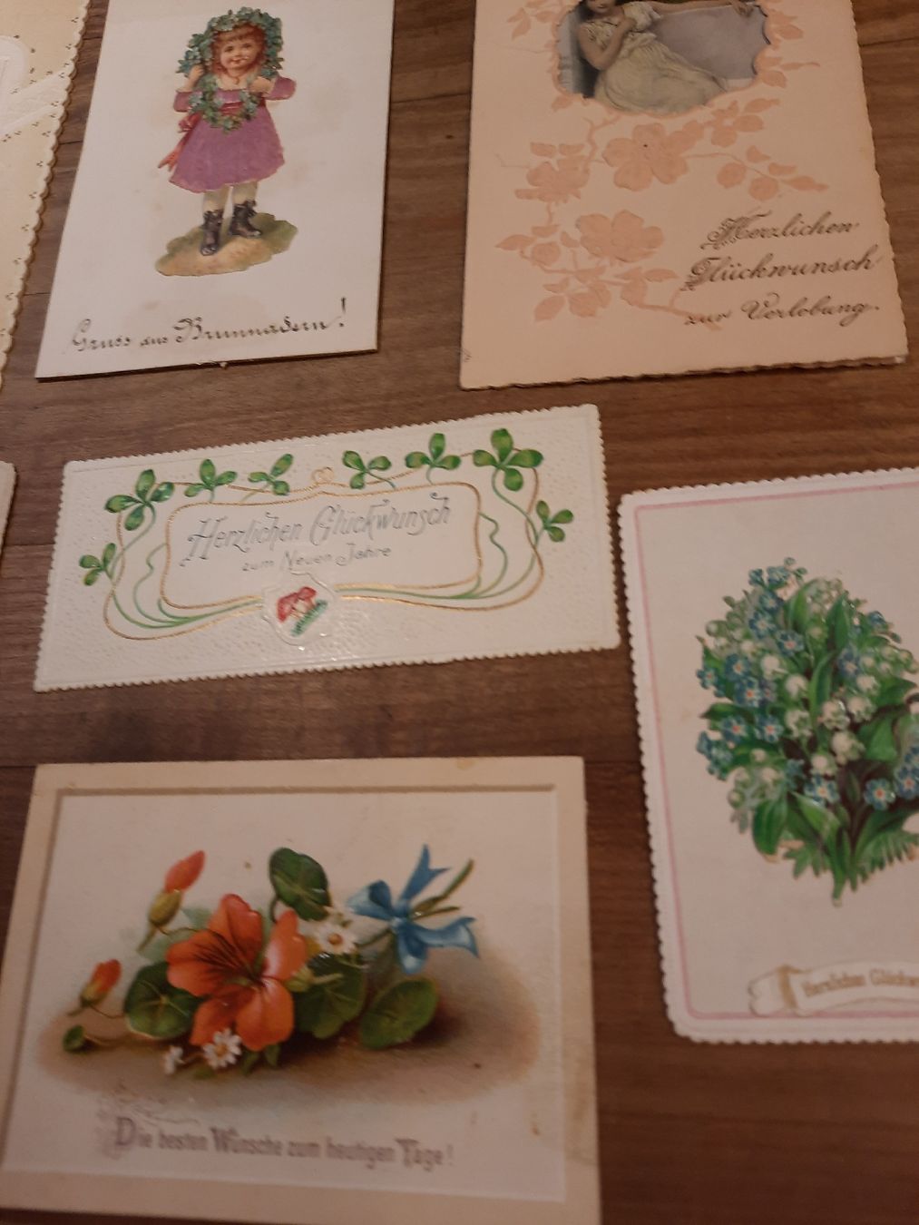 Carte collezionabili: Romantische,   nostalgische Glückwunsch-Kärtli – Usato da Busswil BE venduto da balu37 4