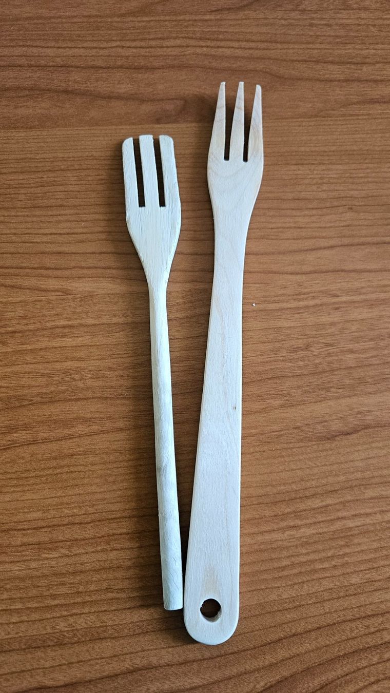 Forchette: Forchettone di legno per cucinare – Usato da Melano venduto da H-Sara