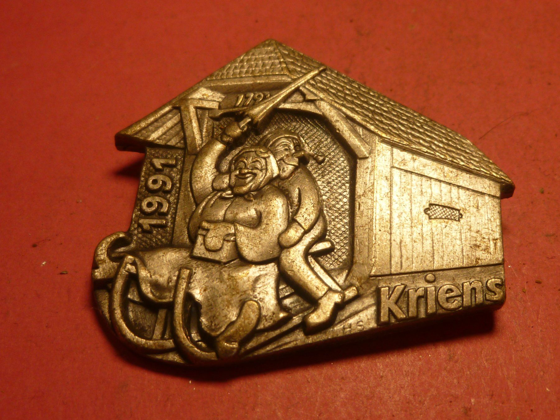 Placchette & Badge: KRIENS 1991 SILBER – Usato da Ried (Muotathal) venduto da Mandarin02