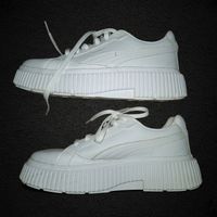 Puma Dinara Leather Platform Blanc T.40