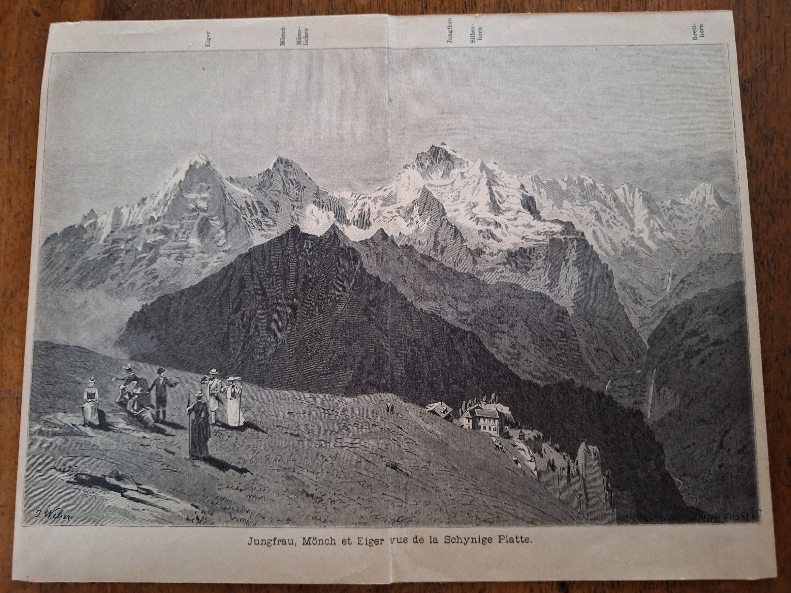 Incisioni: JUNGFRAU. MONCH  EIGER – Usato da Bevaix venduto da bohrap