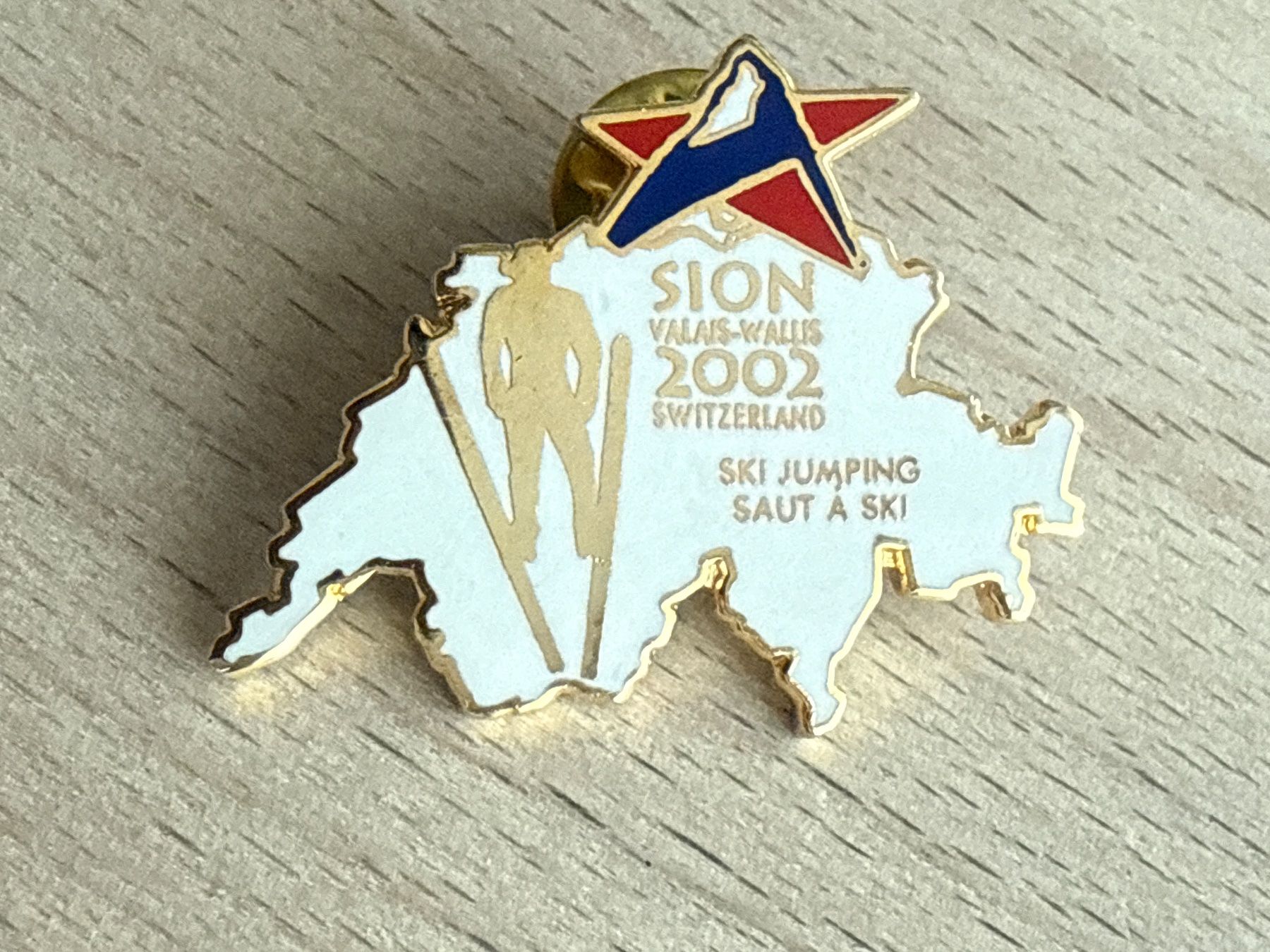 Plaketten & Abzeichen: Pin SION 2002 Ski Jumping Schweiz – Gebraucht aus Glattbrugg von Schweigmatt