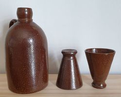 Carafe et tasses en céramique vintage Suède🍻