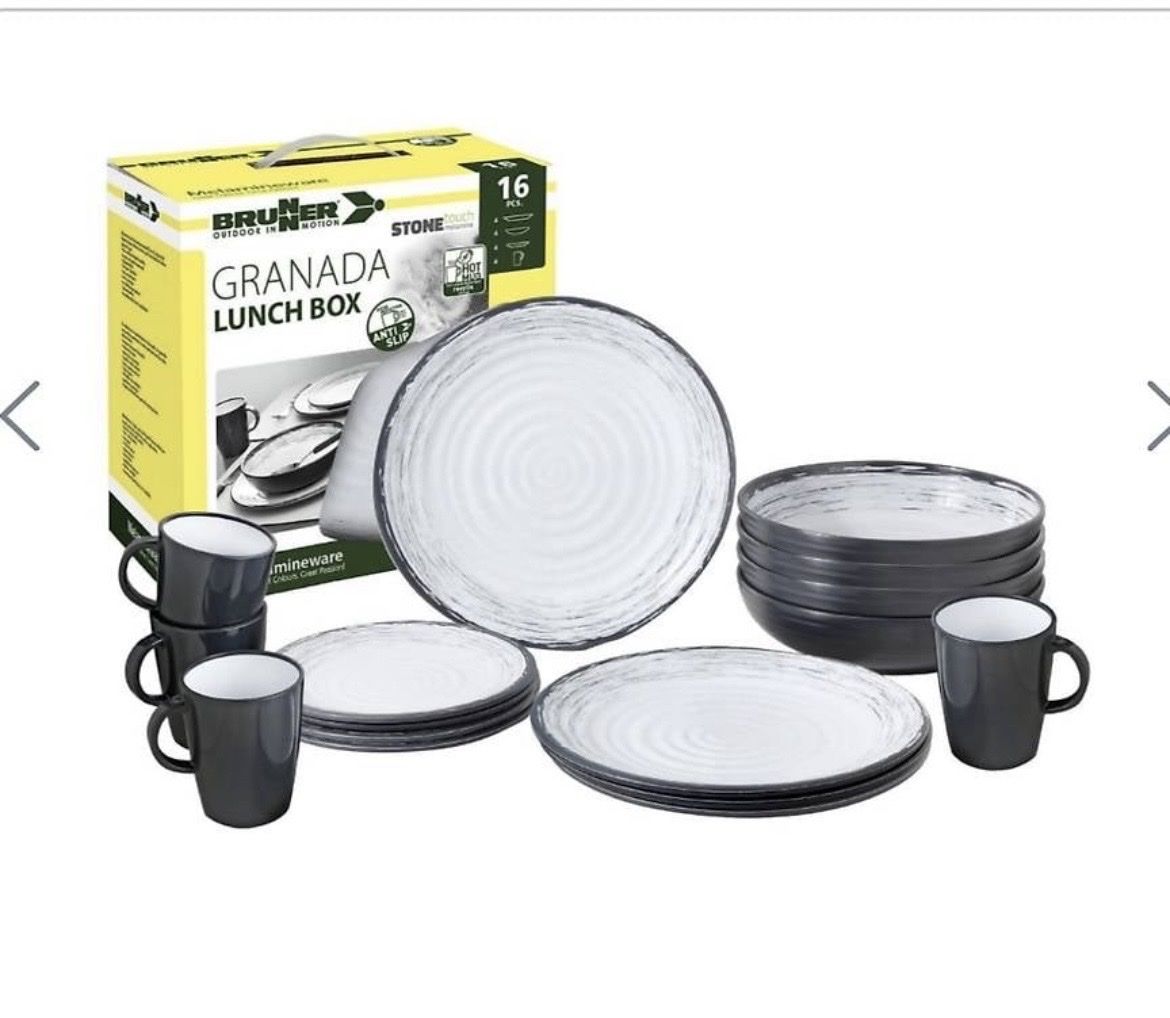 Set di piatti: Camping Geschirr-Set von Brunner – Nuovo (secondo la descrizione) da Selzach venduto da Leon21