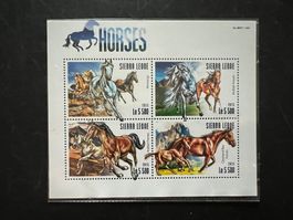 2015 Sierra Leone  Pferde  Block **  (A948)