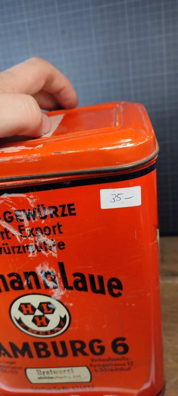 Dosen: Wunderschöne antike Blechdose Herman Laue  Hamburg 6 – Gebraucht aus Gelterkinden von MYSTOREFORYOU4460 7