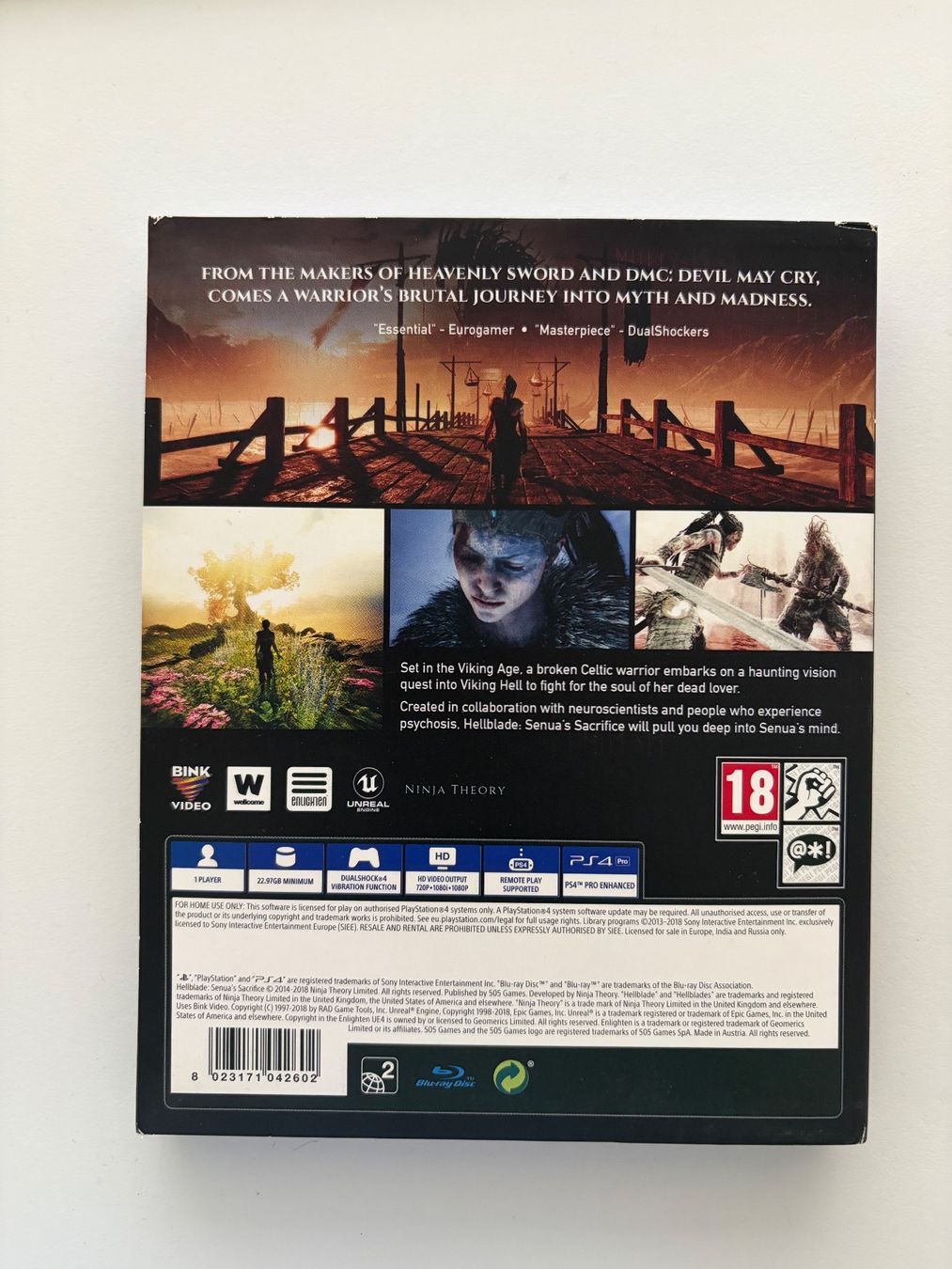 Sony Spiele: PS4 Hellblade Senua's Sacrifice – Gebraucht aus Reinach BL von Gametrader 1
