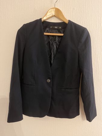 Giacca Blazer Elegante MANGO Blu Navy Donna EUR 34