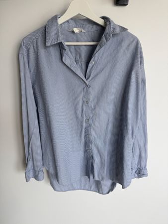 Chemise H&M rayée bleu et blanc, comme neuve