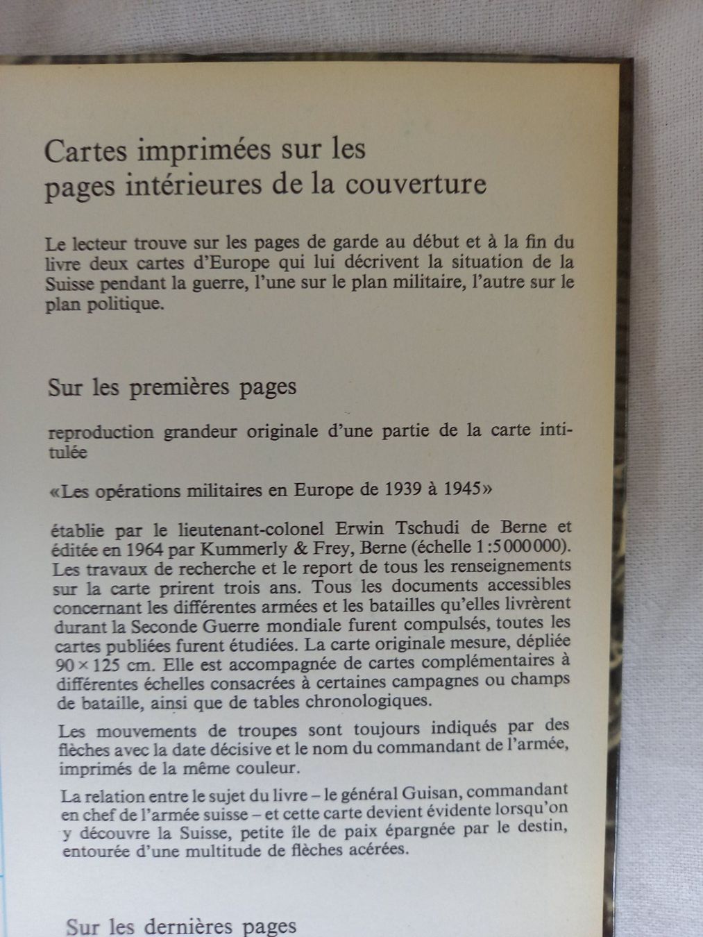Libri: Le Général par Hans Rudolf Schmid, 1975 – Usato da Rossens FR venduto da Souris1 4