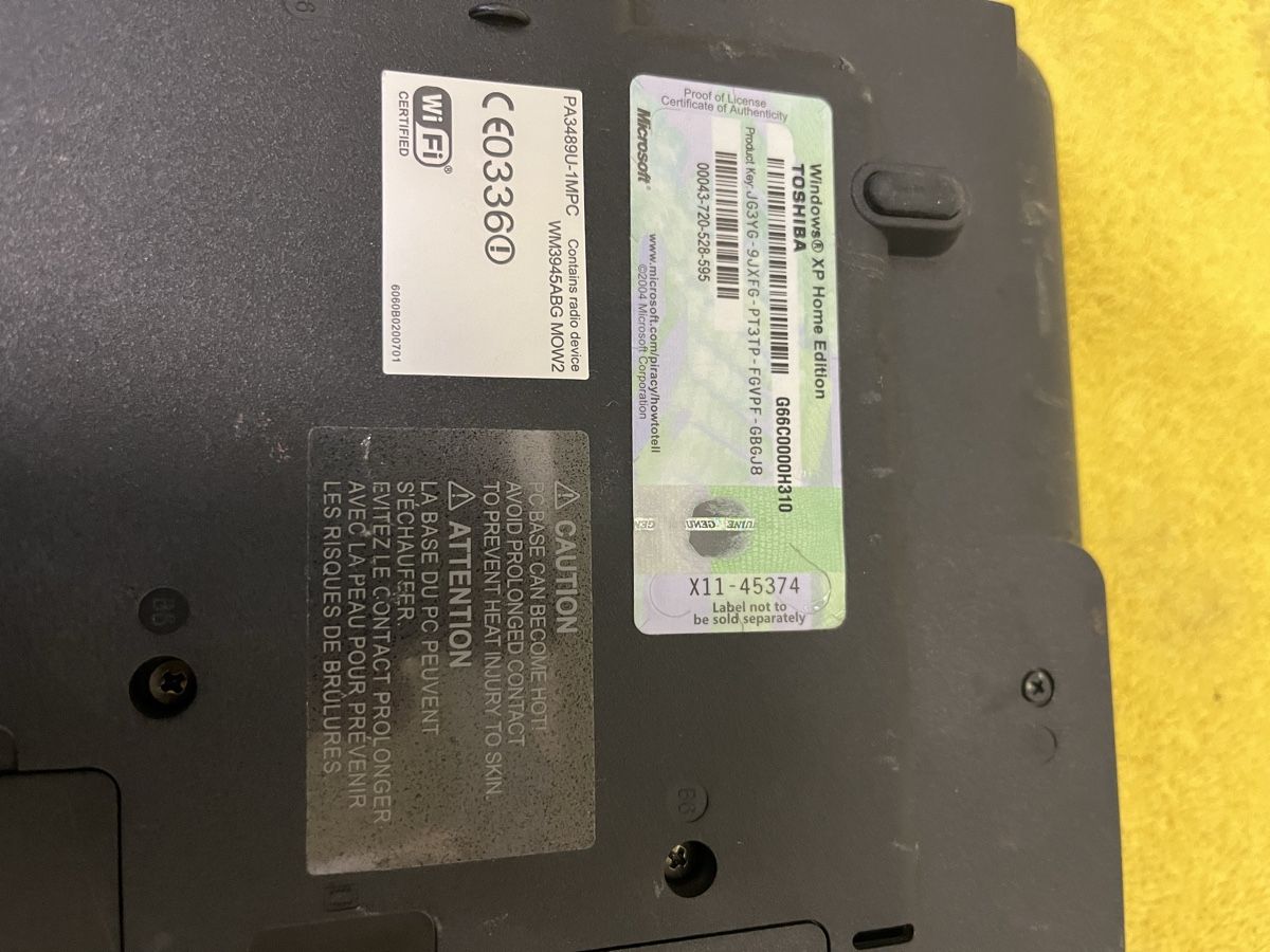 Toshiba Notebook: Lap top toshiba – Usato da Hindelbank venduto da Warentaxi 6