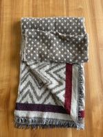 Winterschal braun/beige gemustert