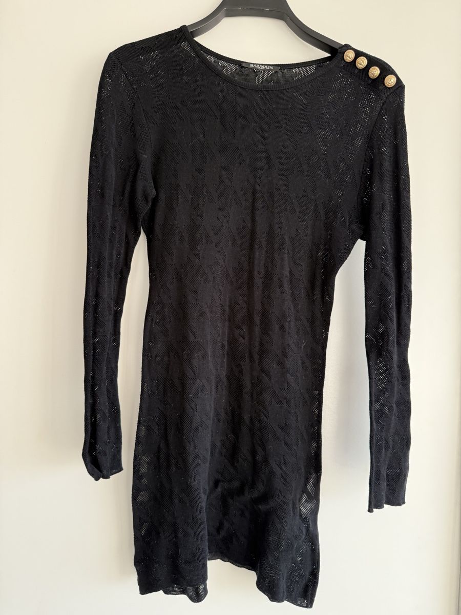 Balmain Vestiti: Original Balmain Shirt/Kleid, schwarz, Gr. 36 – Nuovo (secondo la descrizione) da Uetikon am See venduto da enzendan