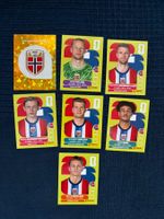 7 Panini Sammelbilder von Norwegen