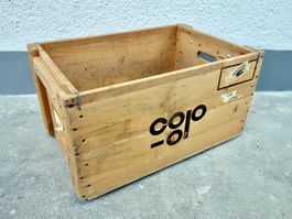 alte Holzkiste COOP Transportkiste