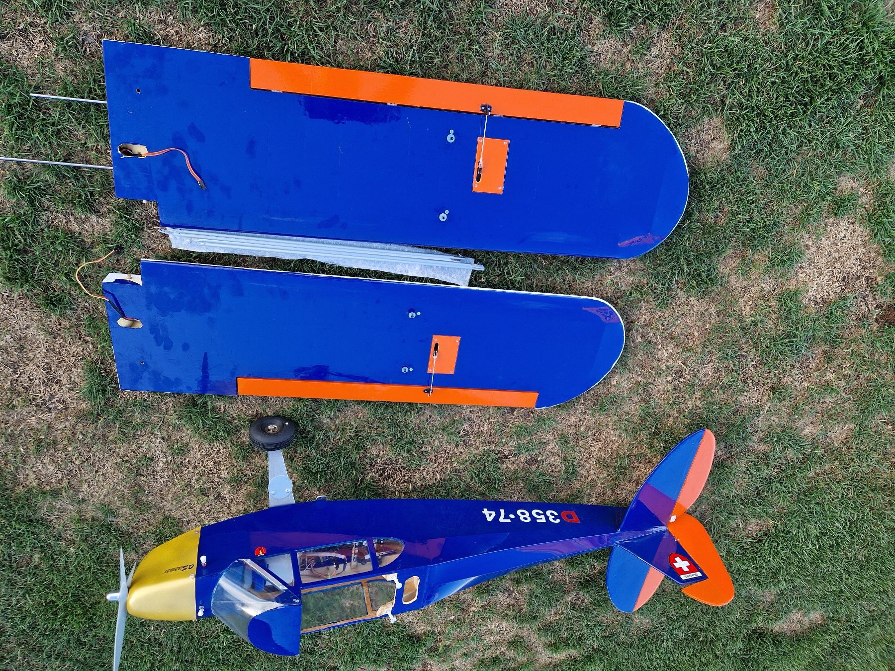 Modellismo RC: Modellflugzeug Piper Cup – Usato da Fräschels venduto da fascination12 5