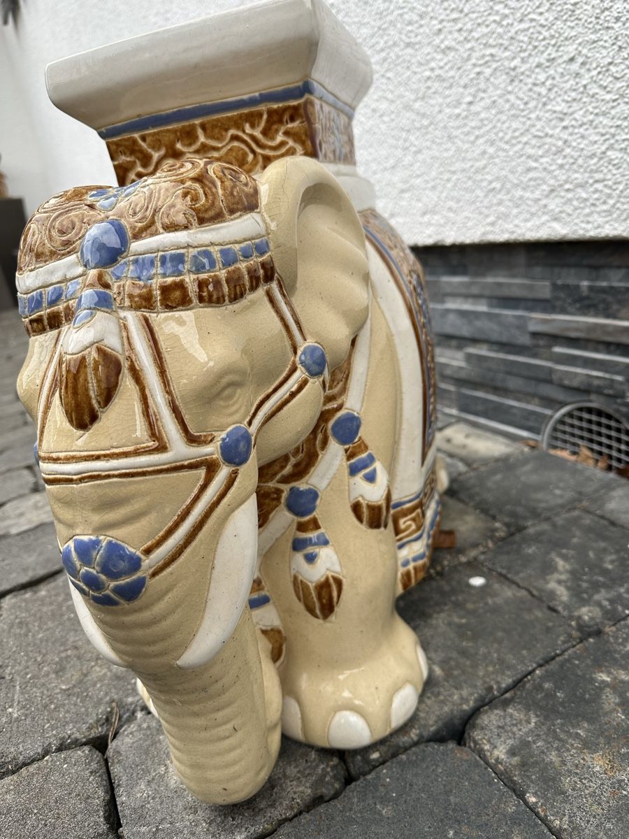 Sculture & Statue: Indischer Elefant aus Keramik 45cm – Usato da Lupsingen venduto da New-Haven 2