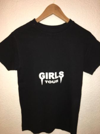 GIRLS TOUR T-Shirt, Gr.S, schwarz