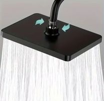 Grande pomme de douche pressurisée, 10 pouces Black