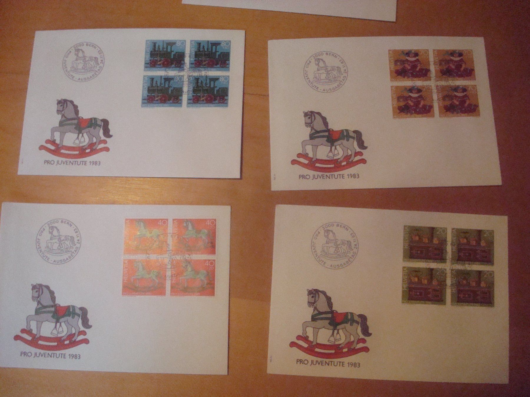 Tous les timbres: PJ 1983 FDC  Serie einzeln und 4er – D'occasion à Gordola par Polentaefung 2
