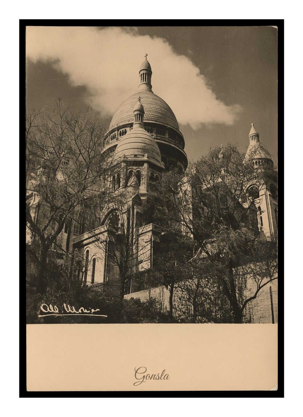 Cartoline postali: PARIS - 1951 "Albert Monnier" (Lot de 5x C.P. – Usato da Onex venduto da gonsla01 1